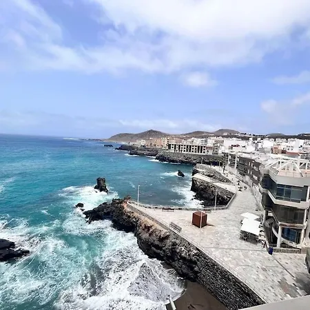 Apartamento Canteras, La Puntilla, Casa De Playa Sobre El Mar *